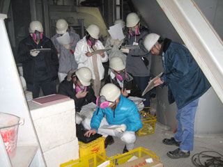 写真：ダイオキシン類環境モニタリング研修（排ガスコース）の様子1